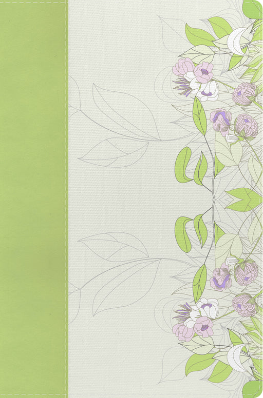 NKJV Study Bible For Women-Willow Green/Wildflower LeatherTouch