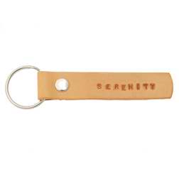Key Chain-Serenity-Natural Leather (3 1/4" x 5/8")
