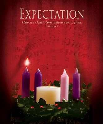 Bulletin-Advent Week 1: Expectation-Legal Size (Pack Of 100) (Pkg-100)
