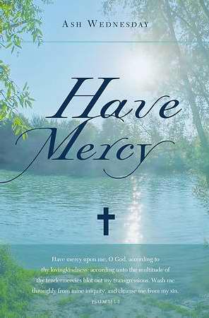 Bulletin-Ash Wednesday: Have Mercy (Psalm 51:1-2 KJV) (Pack Of 100) (Pkg-100)