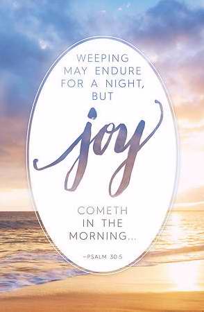 Bulletin-Joy Cometh In The Morning (Psalm 30:5 KJV) (Pack Of 100) (Pkg-100)
