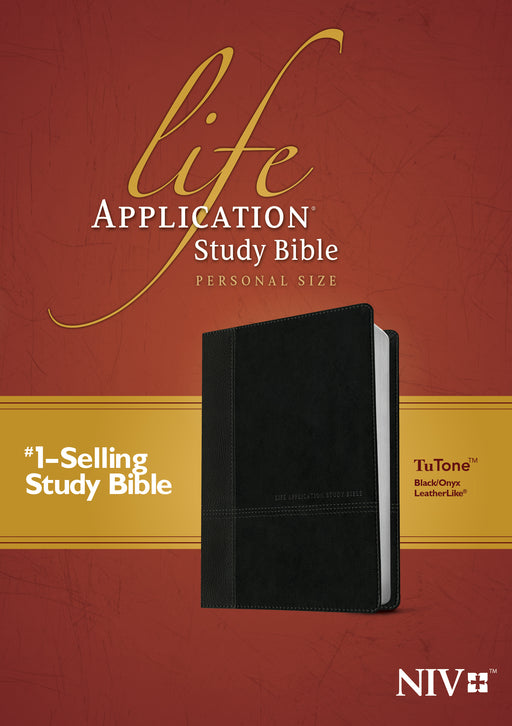 NIV Life Application Study Bible/Personal Size-Black/Onyx Trutone