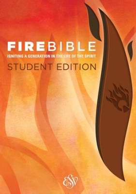 ESV Fire Bible Student Edition-Brick Red/Plum Flexisoft