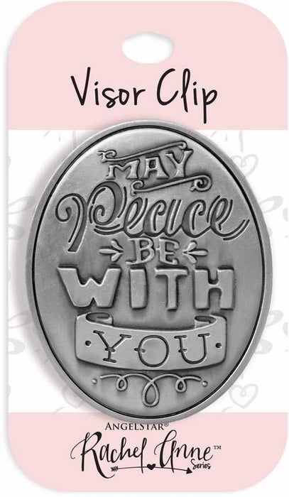 Visor Clip-May Peace Be With You-Oval