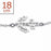 Bracelet-Anchor Inline w/Crystal-925 Rhodium Plated (Sterling Silver)