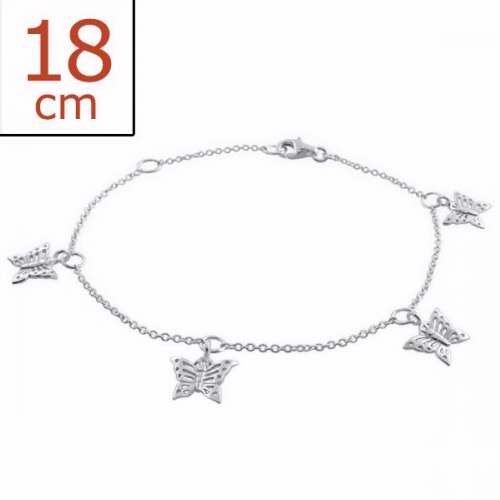 Bracelet-Chain Butterfly-925 (Sterling Silver)