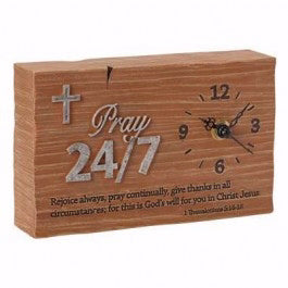 Clock-Pray 24/7 (4 x 6.5 x 1.5)