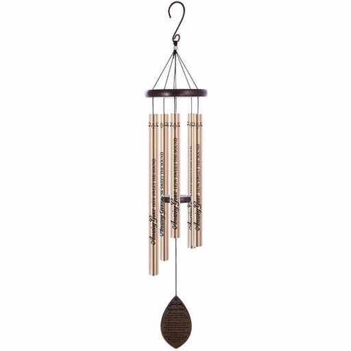 Wind Chime-Wood Sonnet-Amazing Grace-Champagne/Bronze (38")