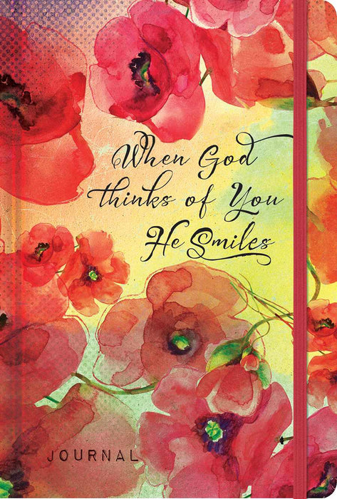 When God Thinks Of You He Smiles Compact Journal