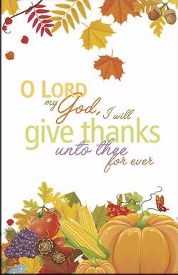 Bulletin-O Lord My God I Will Give Thanks Unto Thee Forever (Pack Of 50) (Pkg-50)