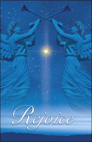Bulletin-Advent Week 5-Angels/Rejoice-Legal Size (Pack of 50) (Pkg-50)