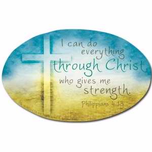 Magnet-I Can Do Everything Through Christ/All Things Are Possible (Philippians 4:13 NLT)