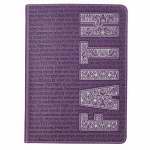Journal-Faith-Handy Size-Purple LuxLeather