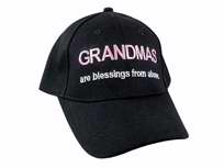 Cap-Grandmas Are Blessings From Above-Black/Pink & White