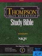 NKJV Thompson Chain-Reference Bible-Black Bonded Leather Indexed
