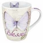 Mug-Butterfly Blessings/Blessed w/Gift Box
