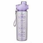 Water Bottle-Trust In The Lord-Purple