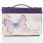 Bible Cover-Classic-Butterfly Blessings/Blessed-La