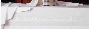 Communion-Table Cloth-In Remembrance Of Me (50 x 86)