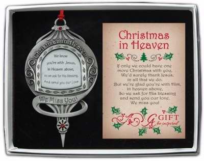 Ornament-Memorial-Christmas In Heaven: We Know You're With Jesus