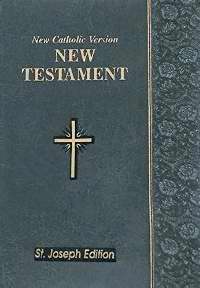 New Catholic Version St. Joseph Edition Vest Pocket New Testament-Slate Imitation Leather
