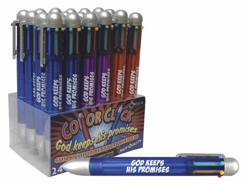 Display-Pen-God Keeps His Promises-Multicolor (Pack Of 24) (Pkg-24)