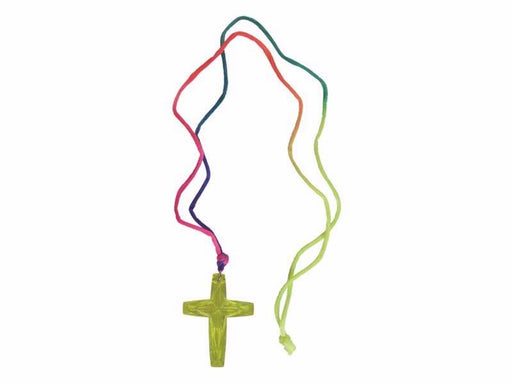 Necklace-Neon Cross (Pack Of 48) (Pkg-48)