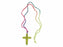 Necklace-Neon Cross (Pack Of 48) (Pkg-48)