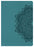 KJV Large Print Compact Reference Bible-Teal LeatherTouch