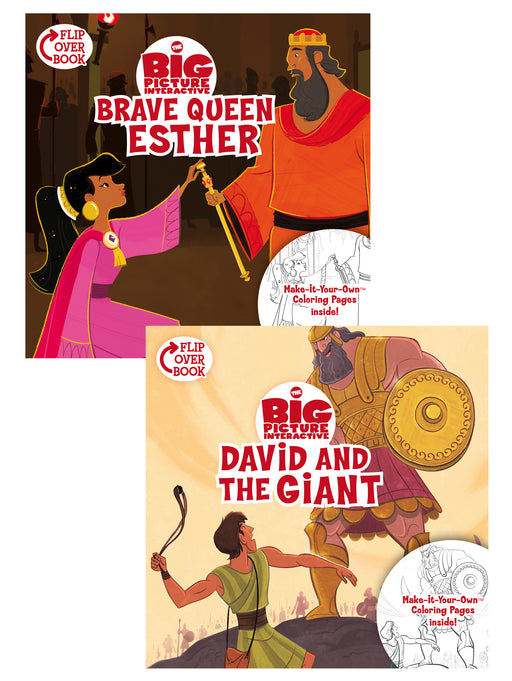 Brave Queen Esther/David And The Giant Flip-Over Book (Big Picture Interactive)
