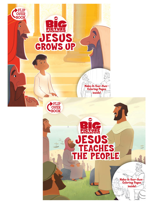 Jesus Grows Up/Jesus Teaches The People Flip-Over Book (Big Picture Interactive)