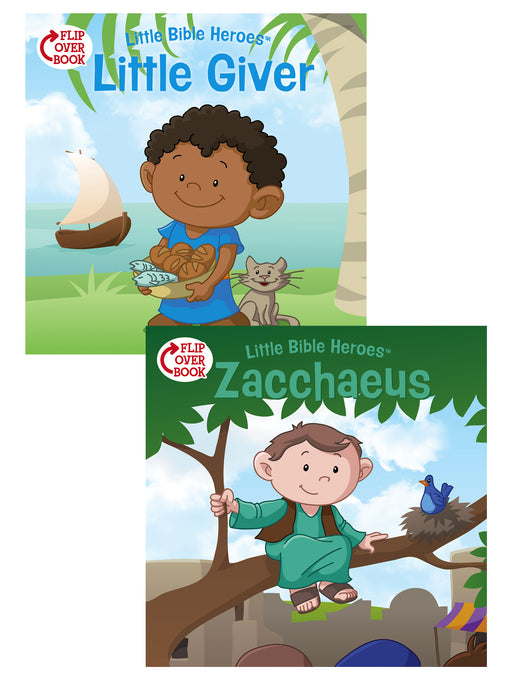 Little Giver/Zacchaeus Flip-Over Book (Little Bible Heroes)