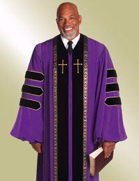 Clergy Robe-RT Wesley-H158/HM549-Purple