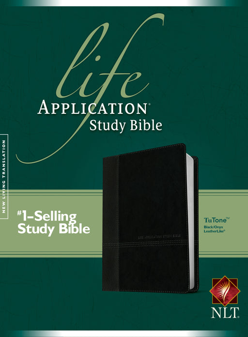 NLT2 Life Application Study Bible-Black/Onyx TuTone