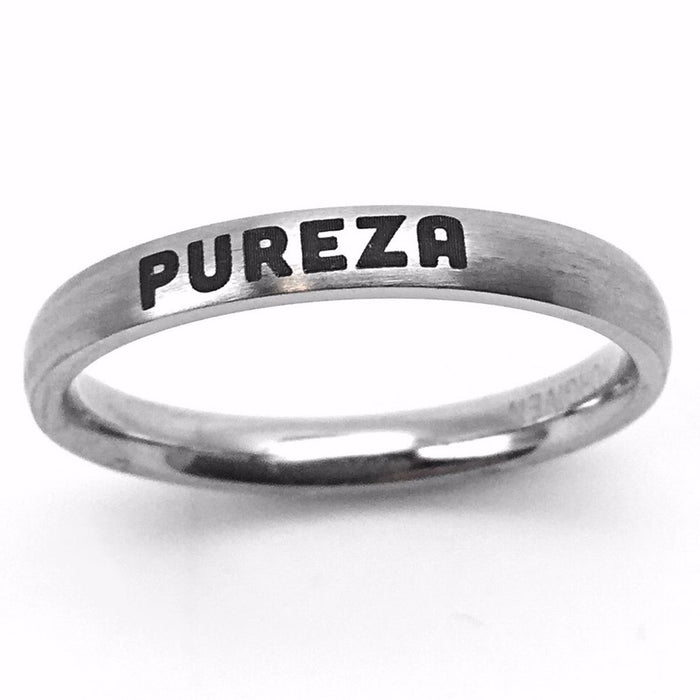 Ring-Pureza/Purity-Thin Stainless Steel-Sz 5