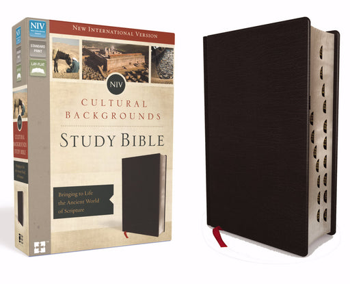 NIV Cultural Backgrounds Study Bible-Black Bonded Leather Indexed