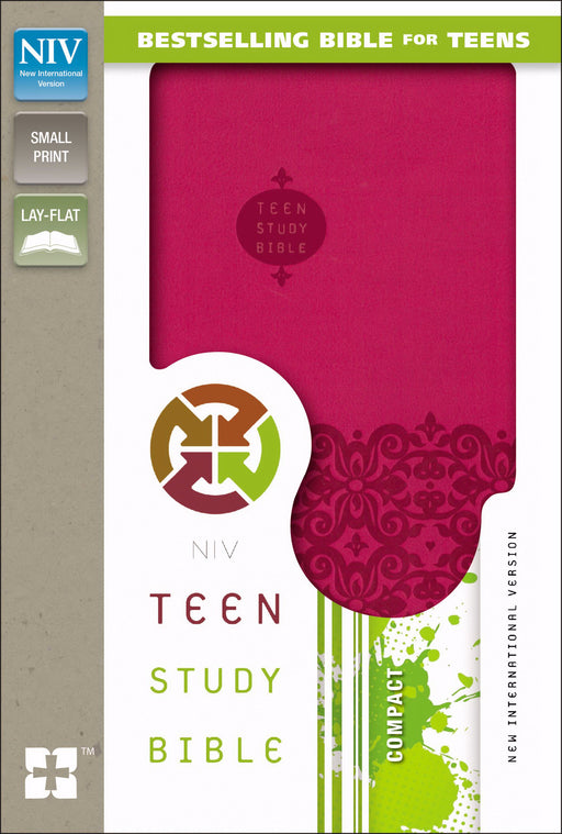NIV Teen Study Bible-Cranberry Duo-Tone