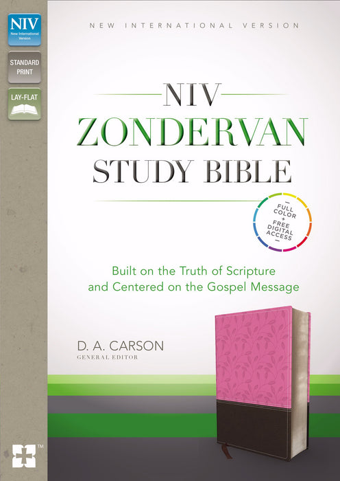 NIV Zondervan Study Bible-Orchid/Chocolate Duo-Tone Indexed