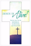 Bookmark-Jesus Is Alive! (Easter) (Psalm 108:5) (Pack Of 25)-Die Cut Cross (Pkg-25)