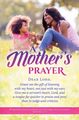 Bulletin-A Mother's Prayer (Proverbs 31:26) (Pack Of 100) (Pkg-100)