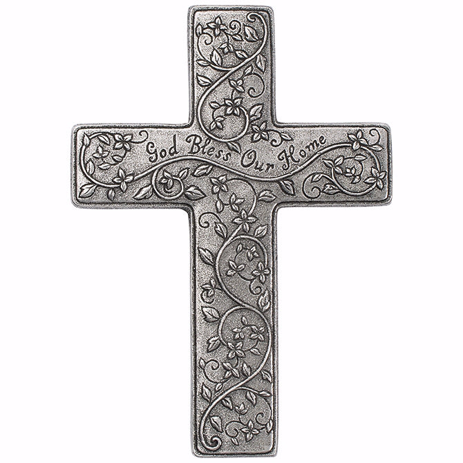 Wall Cross-God Bless-Statesmetal (9")