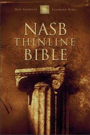 NASB Thinline Bible-Brg Bond