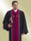 Clergy Robe-RT Wesley-H179/HM555-Black/Burgundy