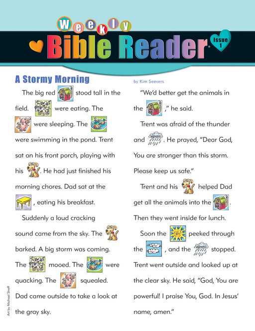 HeartShaper Spring 2019: Early Elementary Weekly Bible Reader (Pack Of 5) (#6234) (Pkg-5)