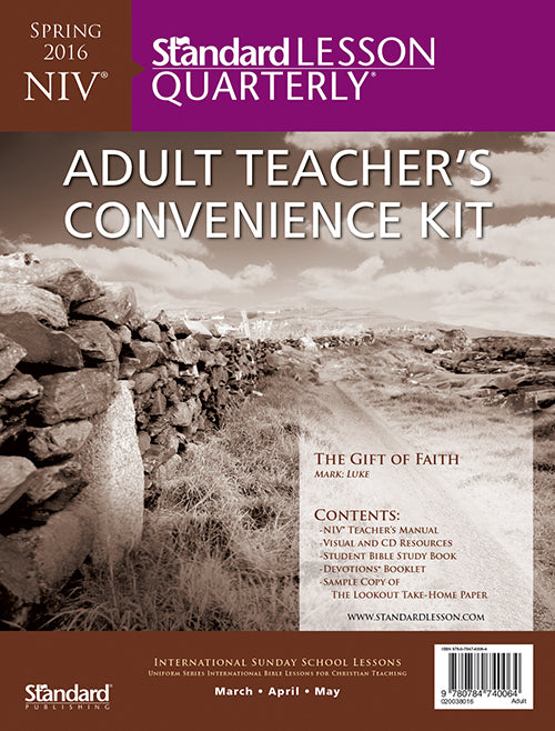Standard Lesson Quarterly Spring 2019: NIV Adult Teacher's Convenience Kit (#6286)