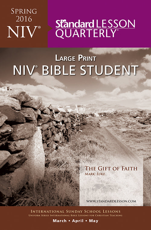 Standard Lesson Quarterly Spring 2019: Adult NIV Student Large Print (#6287)