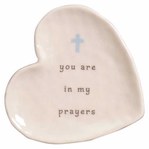 Plate-Perfect Simplicity-Prayers-Heart Shaped w/Wire Easel (3 3/8" x 3 1/4")