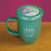 Mug-Grace Outpoured-Sister-Green/Light Green Interior w/Coaster/Lid (Philippians 1:3)