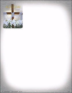 Letterhead-Allelulia! He Is Risen (Easter) (Pack Of 50) (Pkg-50)