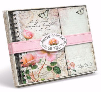 Gift Set-Vintage Rose Collection-Journal w/List Pad